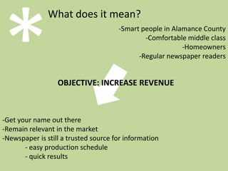 *Who are the customers?-56% males-44% females-All ages-People who need to fix things-People who garden-People who have homes So now, how do we get you those eyeballs?