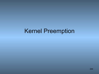 Kernel Preemption 