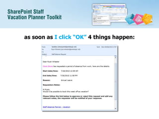 as soon as I click “OK” 4 things happen: