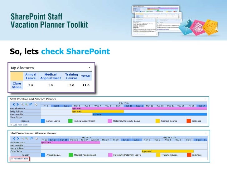 SharePoint Staff Vacation Planner