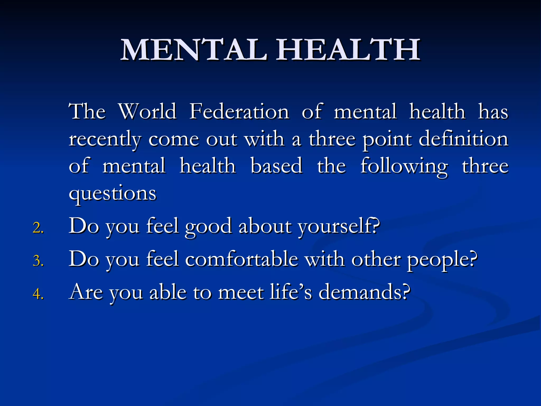 Exploring Mental Health Based On Clinical Studies