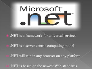 Introduction of Microsoft .NET
