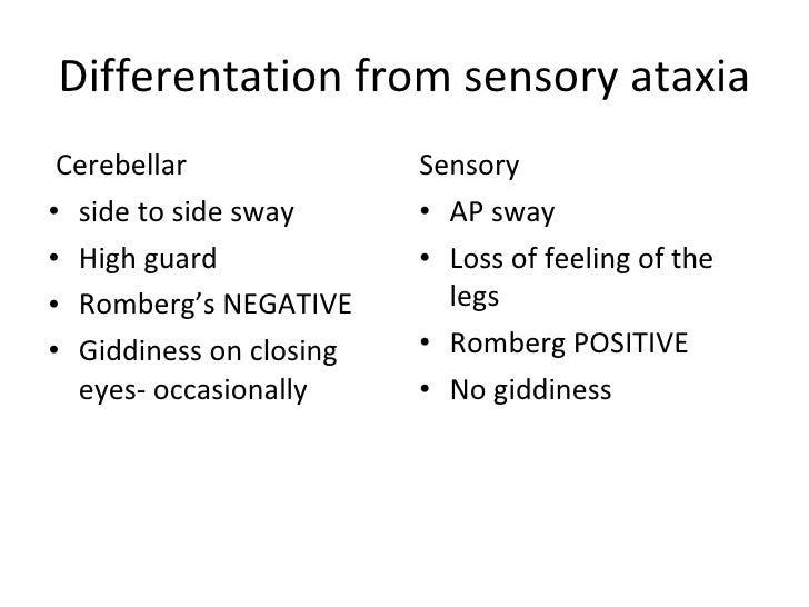sensory ataxia