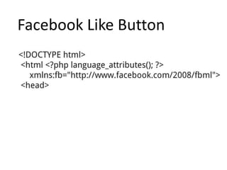 Facebook Like Button
 