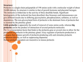 Major hormones secreted: