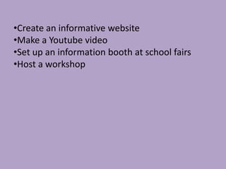 Create an informative website