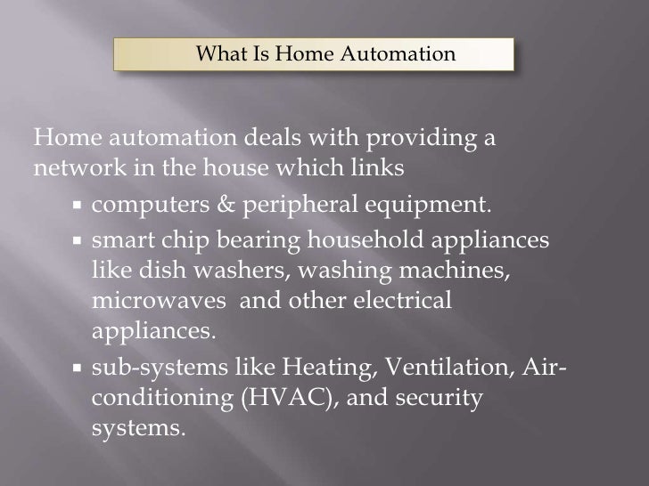 Pc based home automation project ppt Pc based home automation project ppt