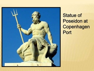 Statue of Poseidon at  Copenhagen Port 