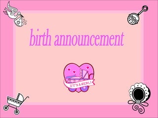 birth announcement 