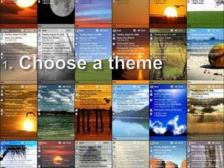 1. Choose a theme 