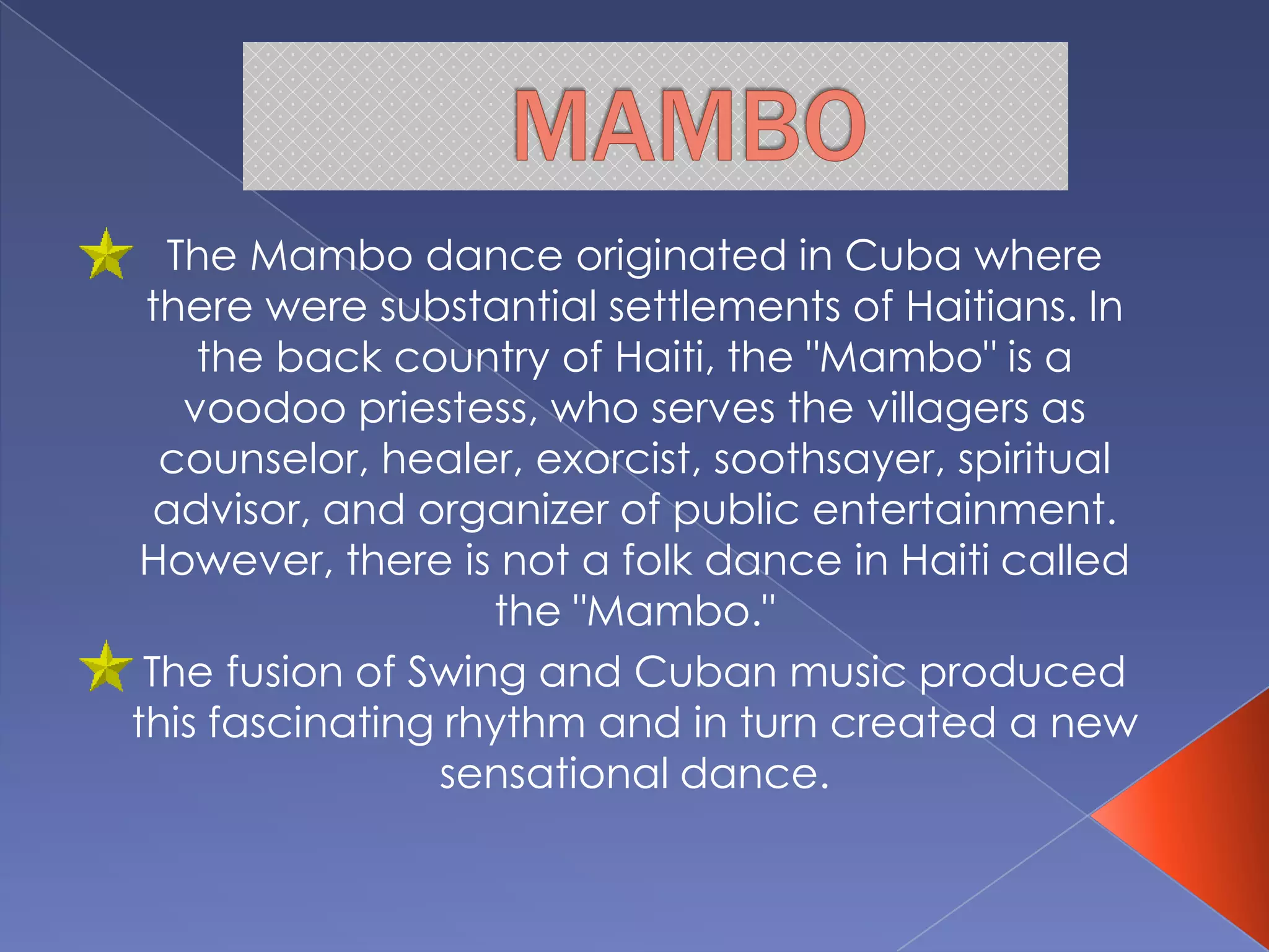 Jive is one of the five International Latin dances