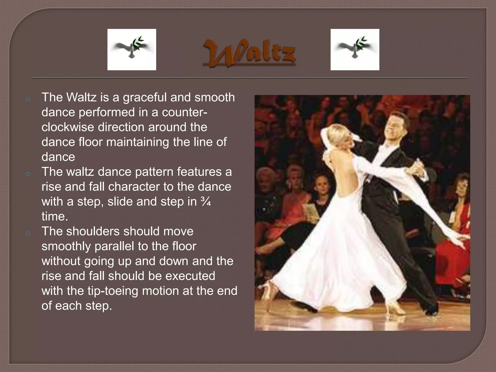 The basic step (Jive Basic) is a six beat pattern, comprising eight weight changes.