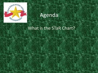 Agenda What is the STaR Chart? 