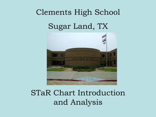 Clements High School  Sugar Land, TX STaR Chart Introduction                       and Analysis 