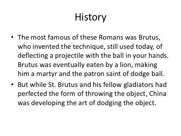 The History Of Dodgeball