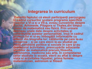 Integrarea în curriculum ,[object Object]