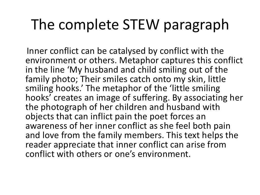 college essay about internal conflict