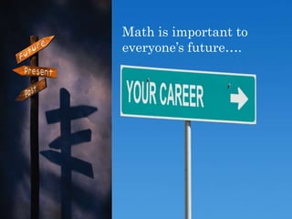 Math is important to everyone’s future….