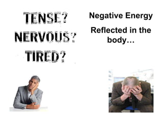 Negative EnergyReflected in the body…