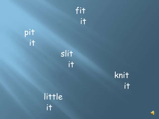spelling words week 5 | PPTX