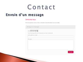Envoie d’un message 