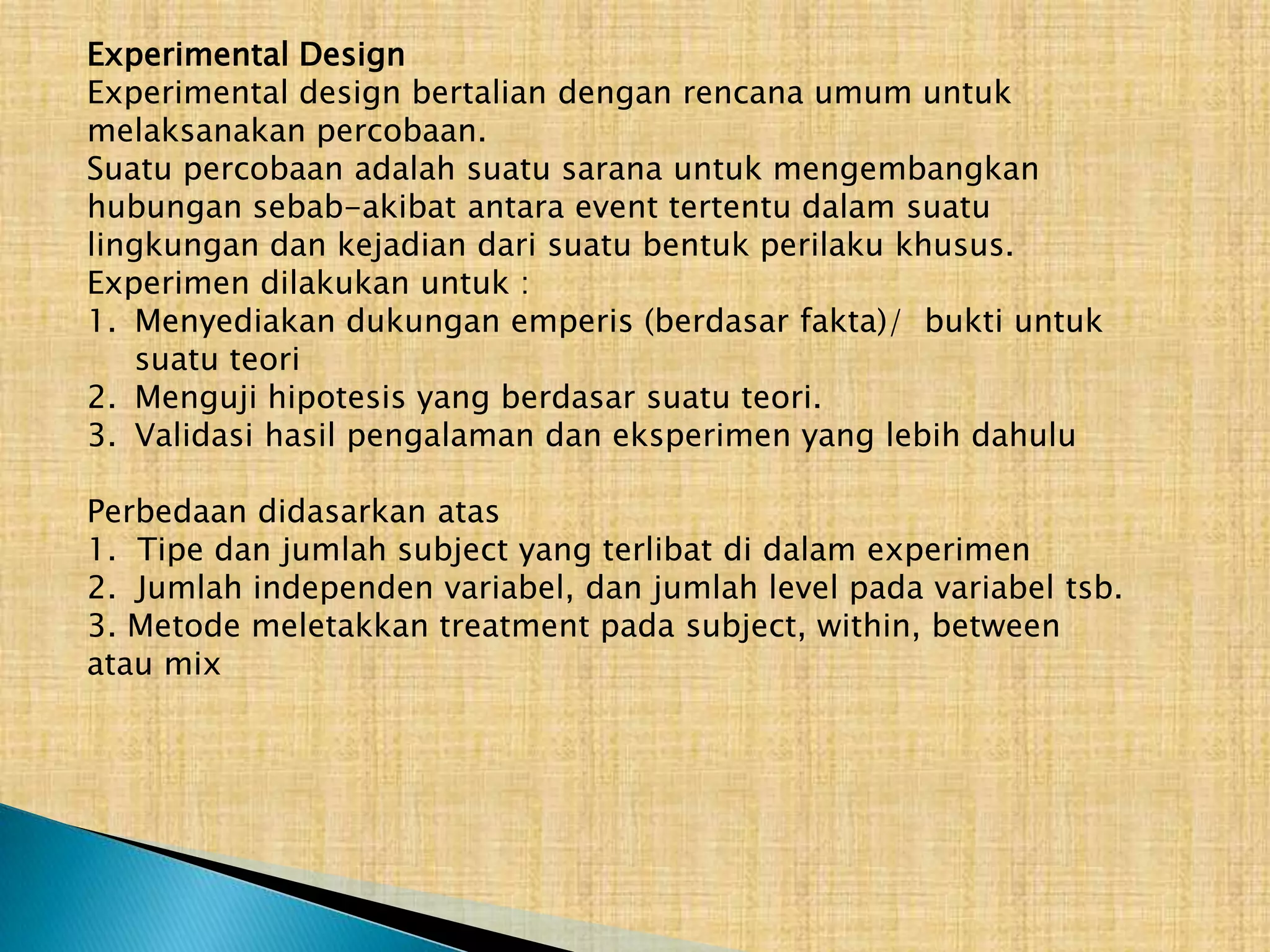 Evaluation and Design ProceduresSuatu metode cocok untuk tim dan project tertentu. Disain yang berbeda mempunyai konse kuensi untuk ketepatan metode evaluasi tertentu pula.Meskipun demikian untuk tingkat yang umum proses disain dapat dibedakan menjadi dua stages.1.  Design-specification-stage 2.  Implementation stage Evaluation the design specification stageMasih menjadi bahan spekulasi dan penelitian. Menarik karena evaluasi di stage speci-fication memungkinkan mengevaluasi sebelum penulisan program. Belum dihasilkan metode yang baik untuk mengevaluasi disain dari  suatu specifikasi. Evaluation at implementation stagePendekatan konvensional evaluasi adalah mengevaluasi disain yang memiliki program yang dapat dieksekusi. Dikenal sujumlah pendekatan yang berbeda untuk mengevaluasi disain yang diimplementasikan.  Pendekatan tersebut berbeda dalam jumlah