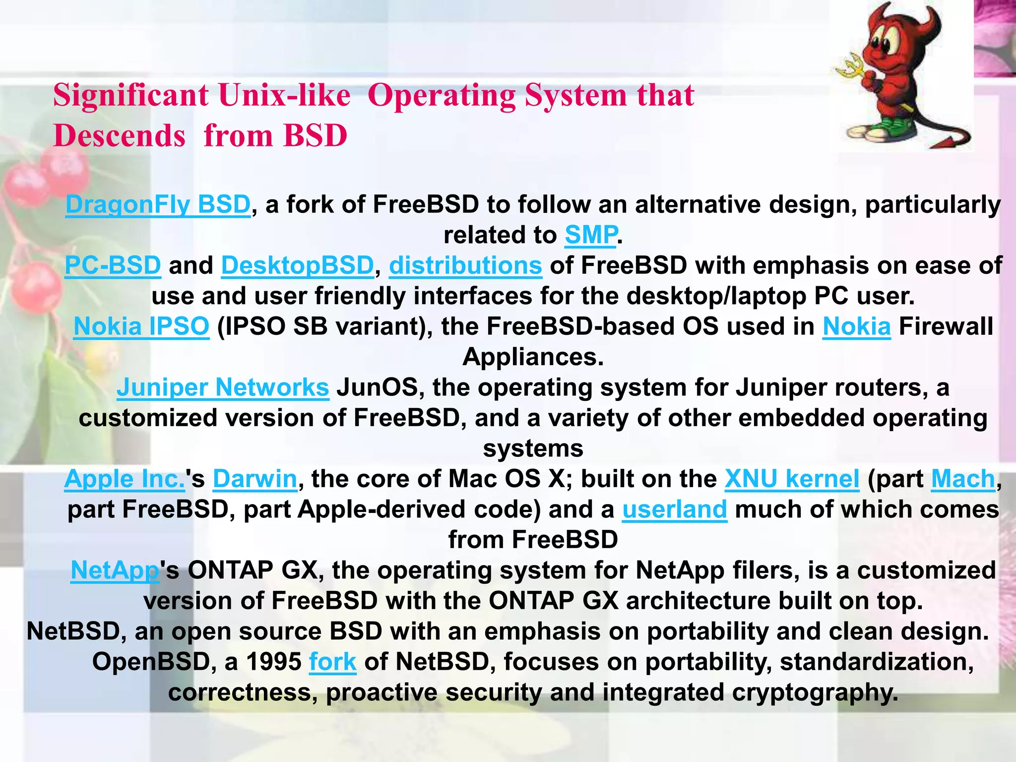 1988 - 4.3BSD-Tahoe released (machine-independent)The History of BSDUp through the release of 4.3BSD-Tahoe, users were required to purchase an AT&T source license. 