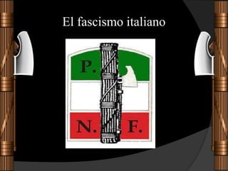 El fascismo italiano 