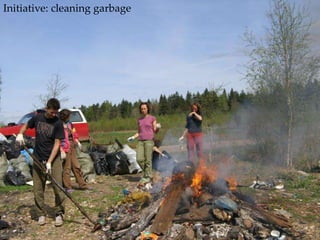 ИнициативностьInitiative: cleaning garbage