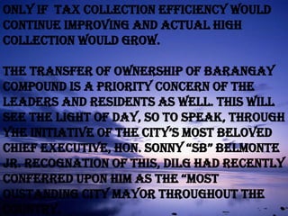 * selective site tree-planting project due to limited space