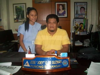 Student of stellemaris college and seven young men and women also elected as sk officials.Diring the july 15, 2002 synchronize barangay and sk elections, punongbarangay Benny m. Rillon was again re-elected. With him constituting the sanggunian as elected official are kagawadsReanato m. Del Prado , Jose o. De Guzman, Jose m. Alverado , Dante e. Quevedo, Valerianorey s. Bartolay, Eliseo m. Acosta Jr. And Carmela b. Culvera .Barangaysocorro is bounded by aurora boulevard in the north :15th avenue in the east: boniserrano road in the south; and edsa in west. It has an estimated population of 37,000 at present occuoying an area of little than 75 hectare.it is second to barangay old balara in terms of