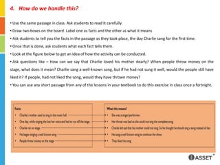 How do we handle this? Use the same passage in class. Ask students to read it carefully.