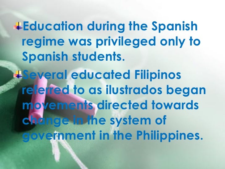 Education in Spanish Era