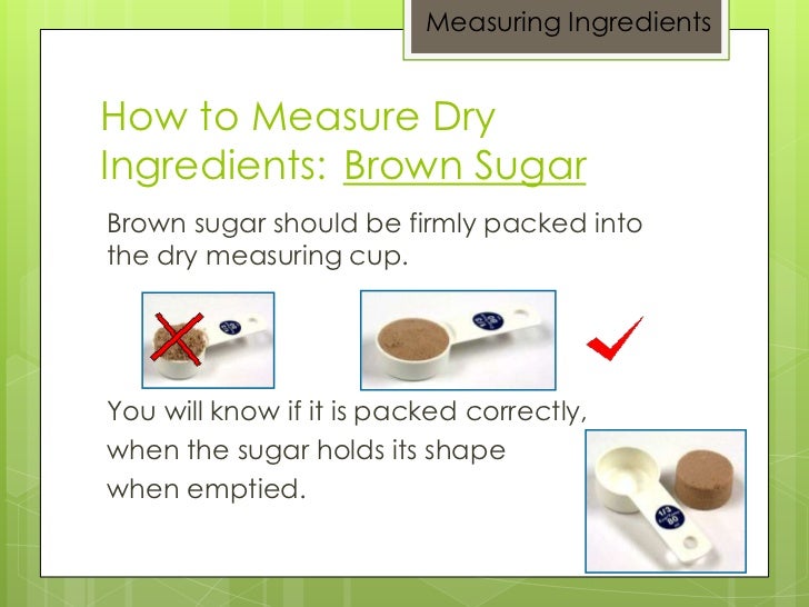 Measuring Ingredients
