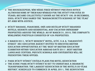 INTERNATIONAL GROUP OF HOTELGROUP OF HOTELS