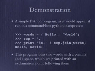Perl/python Snap python and perl | PPTX