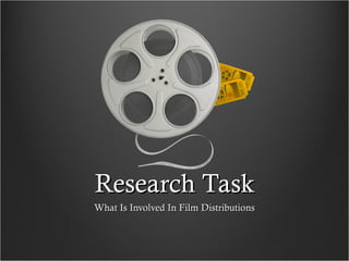 Research Task What Is Involved In Film Distributions 