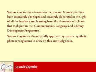 Sounds Together: what's in the box?