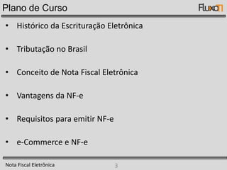 Plano de CursoHistórico da Escrituração Eletrônica