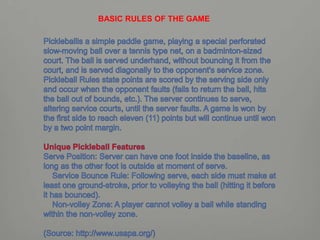BASIC RULES OF THE GAME
 
