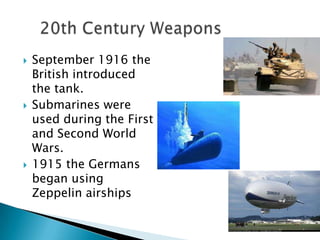 development of weapons | PPTX