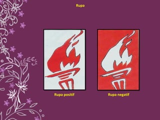 Rupa positif Rupa negatif Rupa 