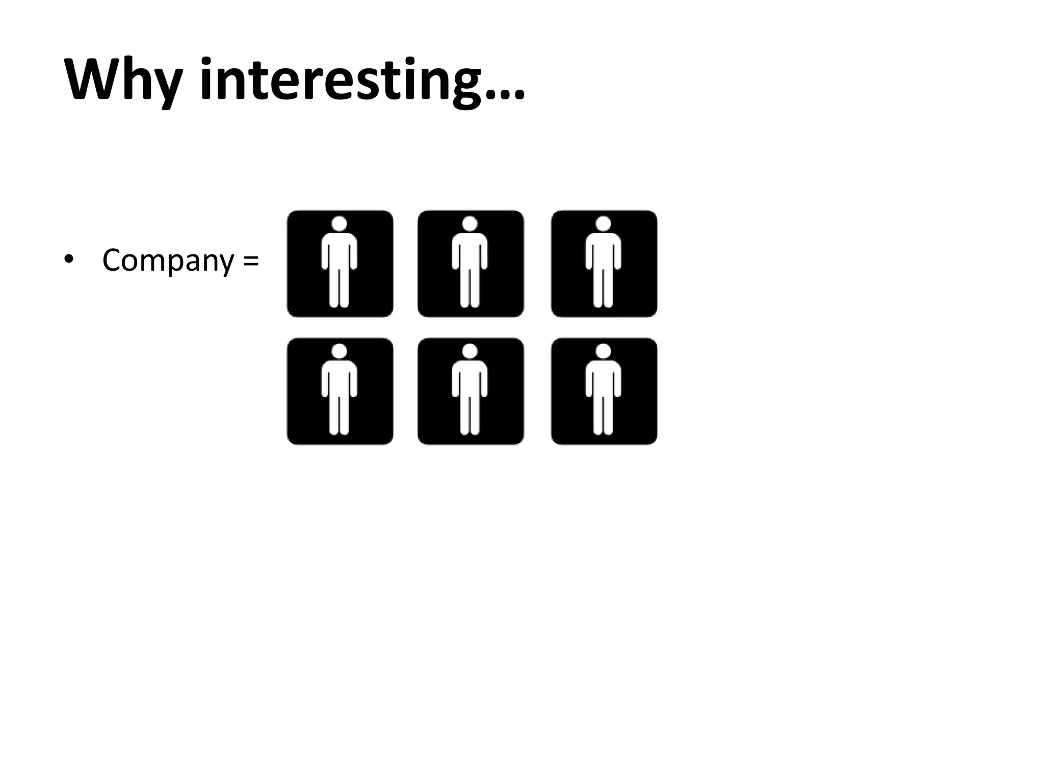 Why interesting…

• Company =
 