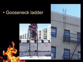 • Gooseneck ladder
 