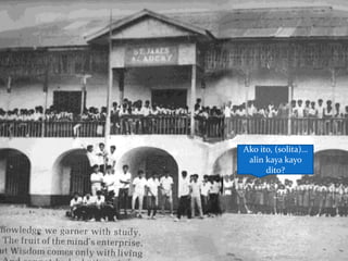 Ako ito, (solita)…
 alin kaya kayo
      dito?
 