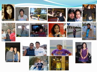 Glenda Villanueva                       Mina Suarez
                    Maribel Ona                         Myrel Rosaria                             Henrietta Flores
                                                                                 Rico De Castro




                    Rodel Acebo      Ronnie De Guzman   Virginia Fortus          Riza De Castro
                                                                                                   Roger Maralit
  Julian Guerra




                                  Roberto Demaisip &
                                  PJ Altamirano             Rolando Lontok Jr.


       Teddy Ocampo                                                                          Lorna Guerra




                                         Romeo Saloza        Ronald Pila
 