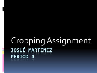 Cropping Assignment
JOSUÉ MARTINEZ
PERIOD 4
 