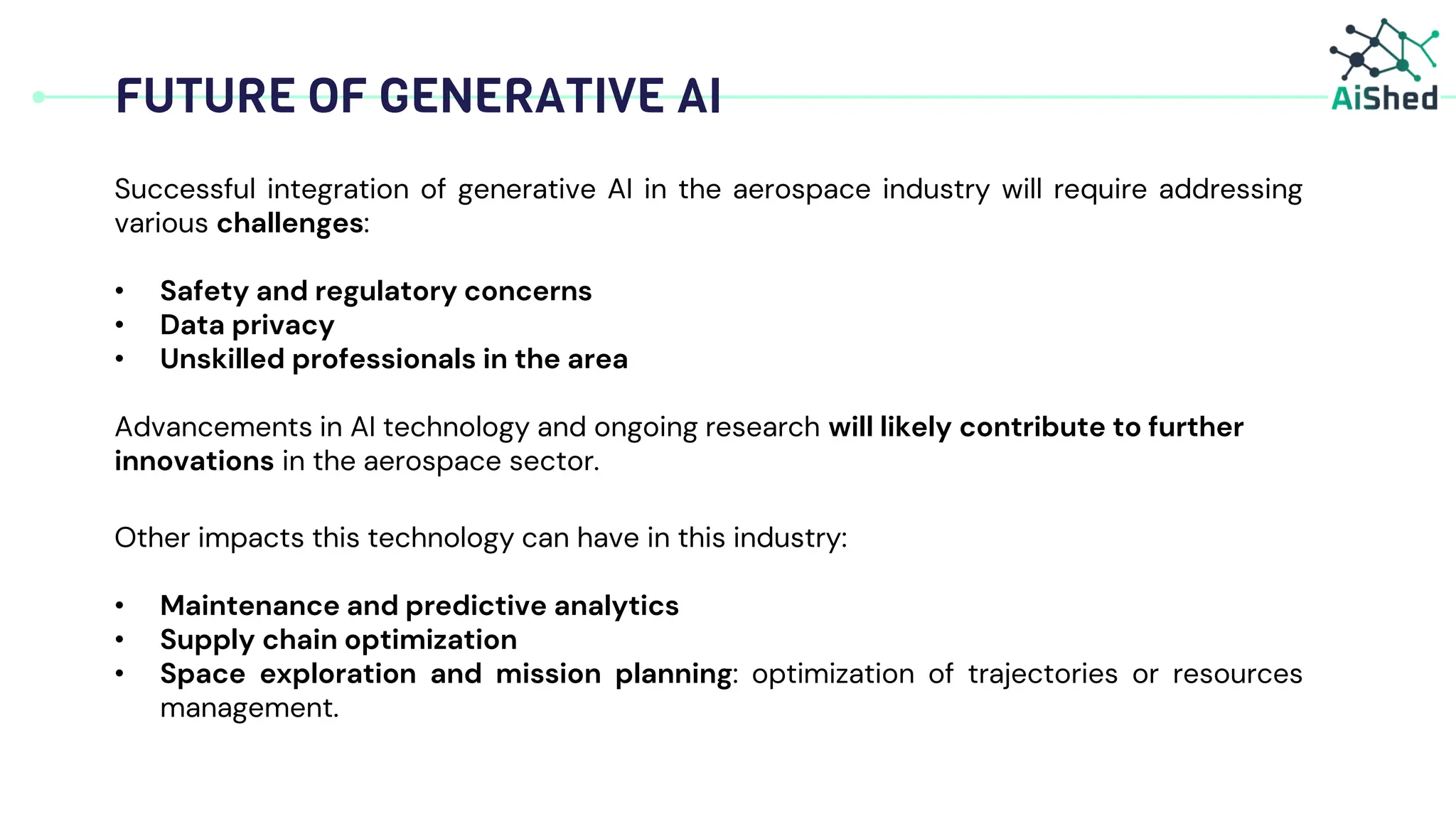 Generative AI in Aerospace Industry | PDF