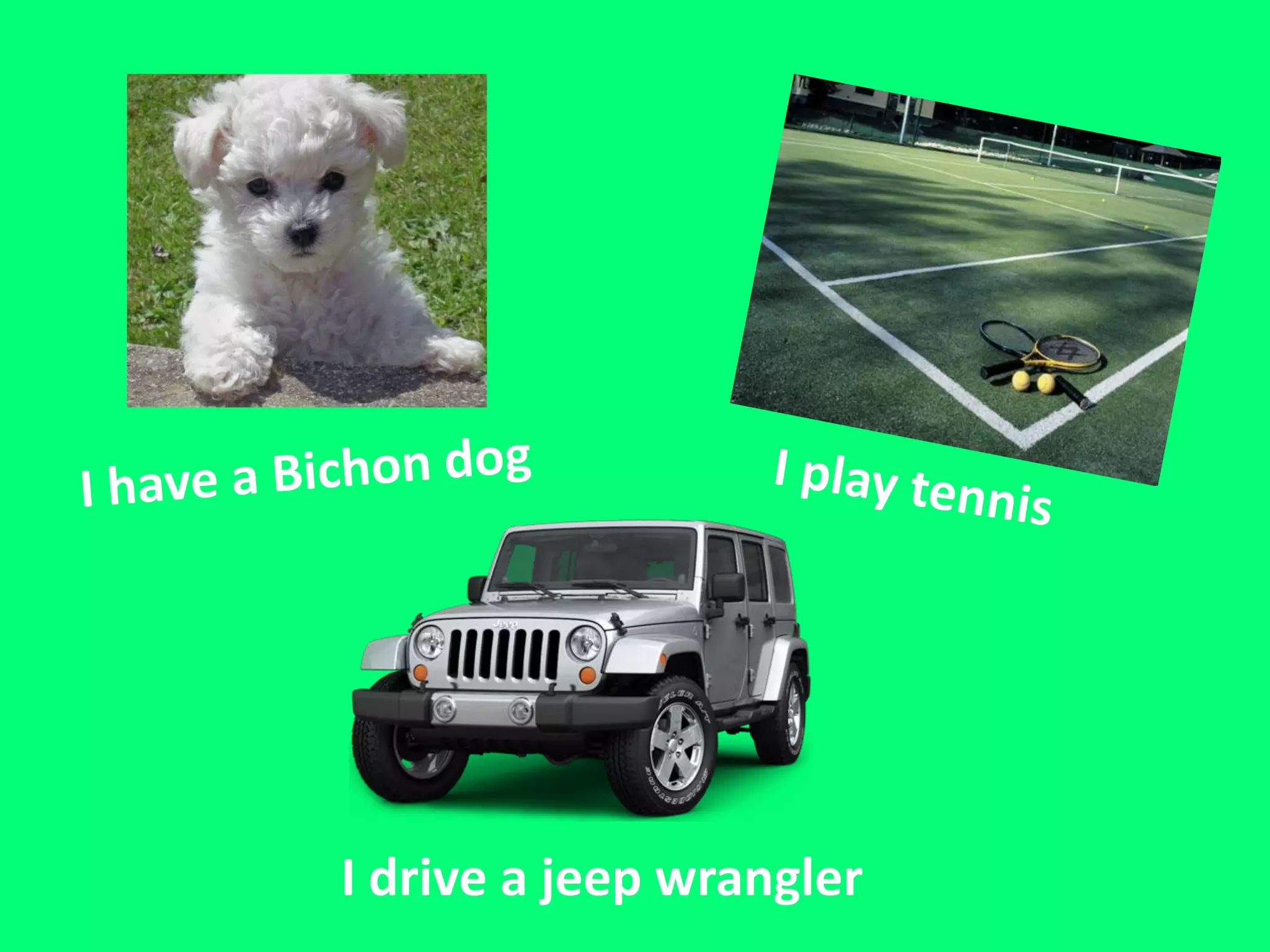 I drive a jeep wrangler
 