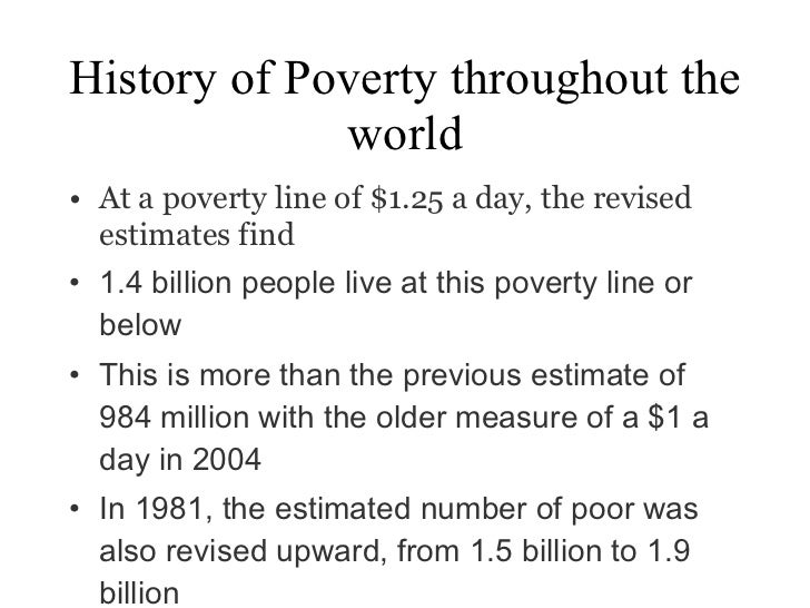 history of poverty